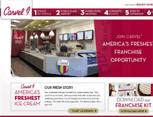 Tablet Screenshot of carvelfranchising.com